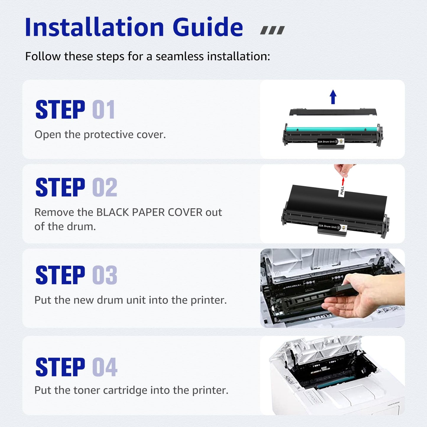 CMYBabee Compatible Drum Unit Replacement for HP 32A CF232A Drum for HP Pro M203dw M148dw M227fdw M118dw M148fdw M227fdn Printer (1Black, NOT Toner)