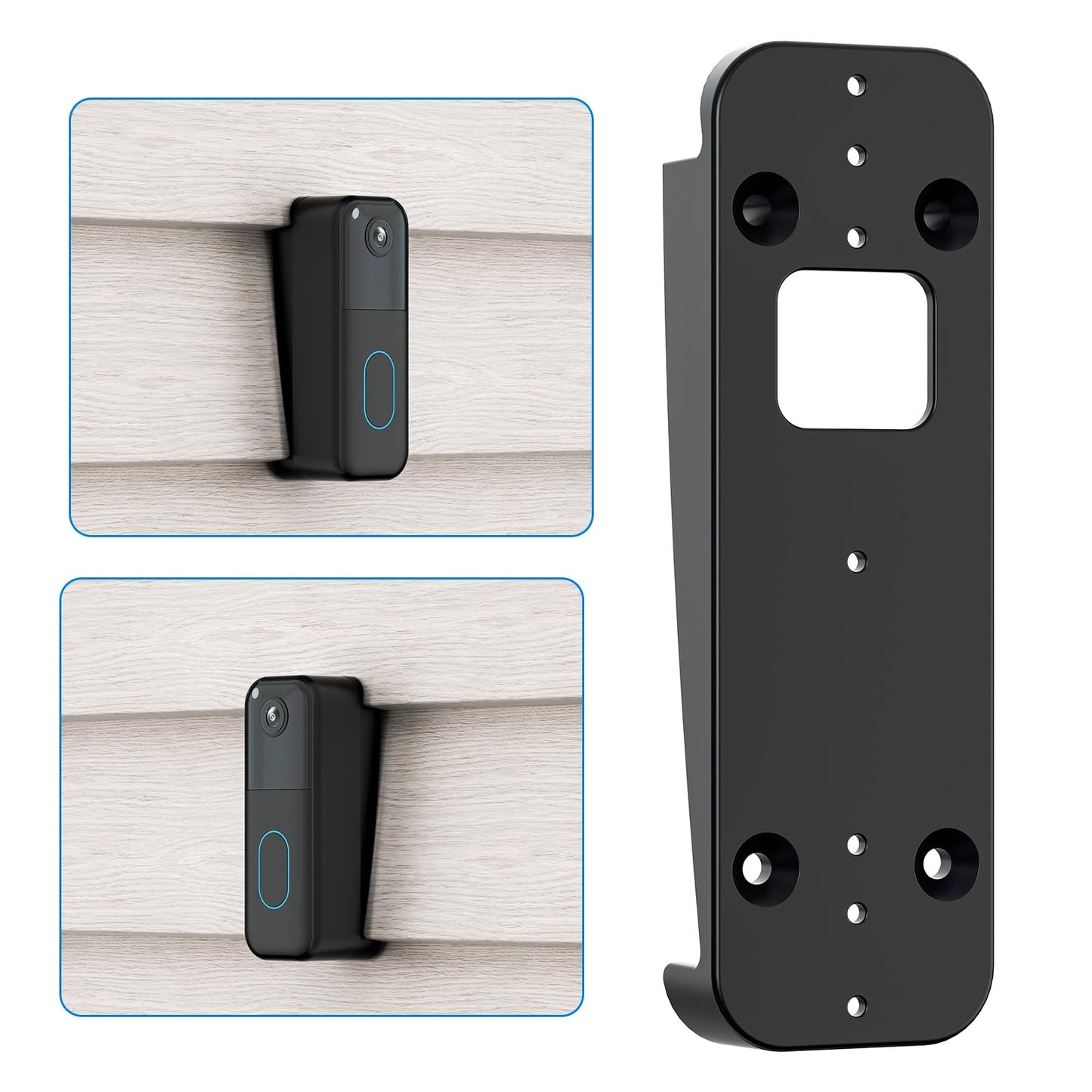 Blink Doorbell Vinyl Siding Mount,Compatible with All-New Blink Video Doorbell Camera (2nd Gen),Adjustable Doorbell Corner Wedge Kits (Only Apply