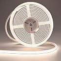 FOSUO 24V LED Neon Rope Light 16.4ft/5M, 4000K Natural White, 320LM/ft, IP67 Waterproof Outdoor, High CRI>93, Self-Adhesive Highlight Architecture