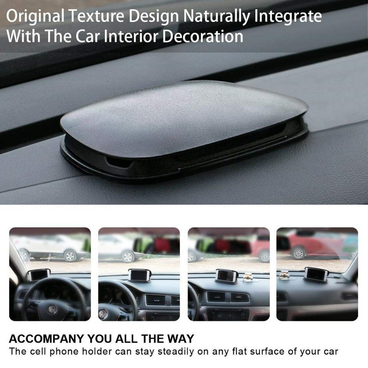 MACHSWON Car Navigator Holder Center Console Top Bottom Cover Type Mobile Phone Bracket Car Dashboard GPS Navigation Slip 3-6.8'in Mobile Phone Holder