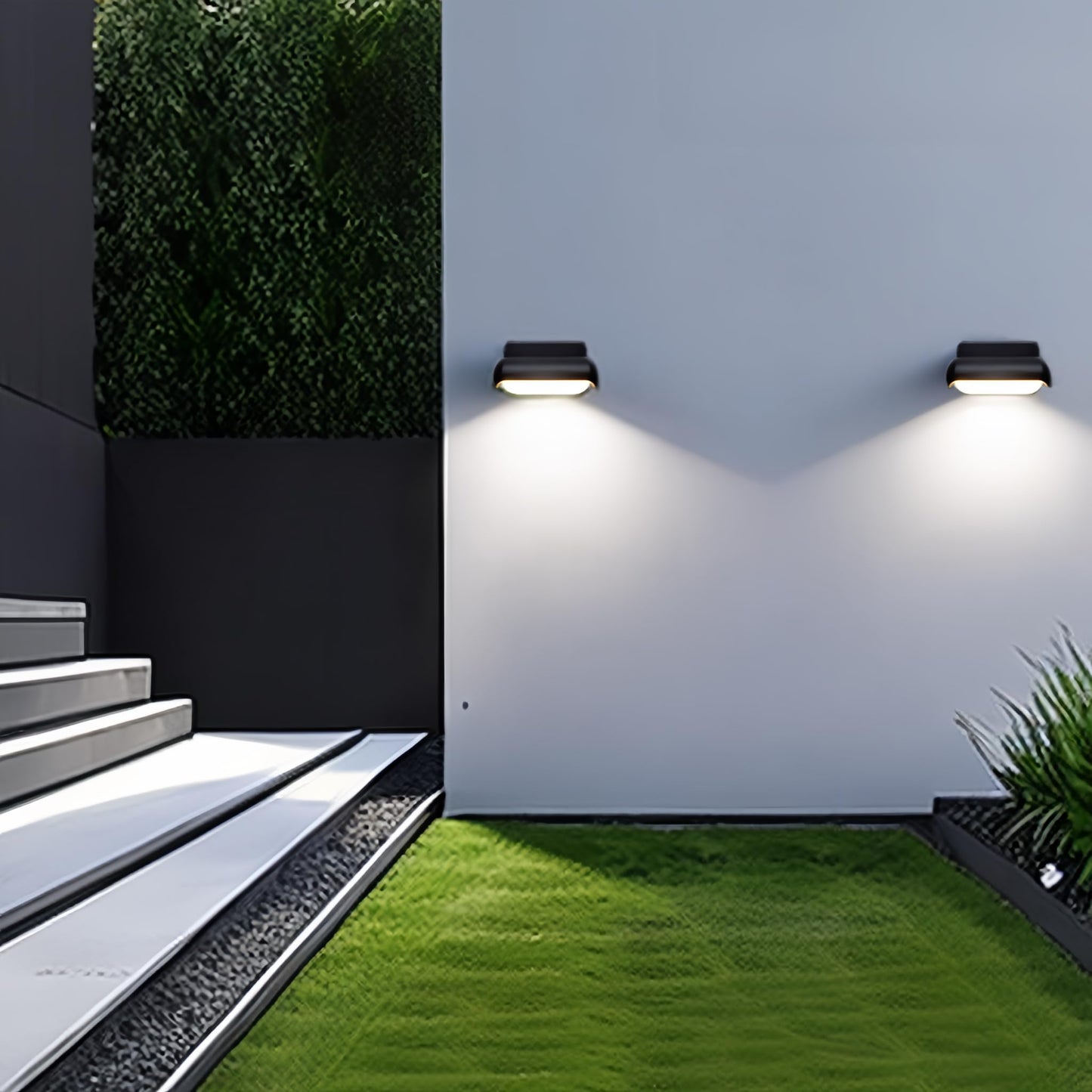 PLUSLED Modern Wall Sconce Outdoor Porch Light Waterproof Patio Lamp LED Wall Light Fixture Aluminum 13W 3000K Front Door Lamp for Indoor & Outdoor