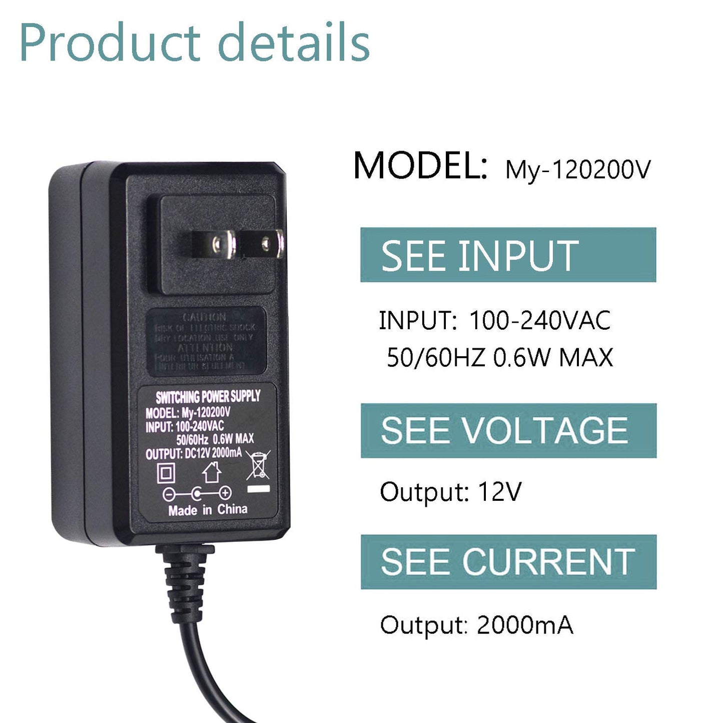 I IBACASE 12V 2A AC Adapter Compatible with Celestron Telescope NexStar LCM CPC Series Power Adapter Charger (MPN: 18778)
