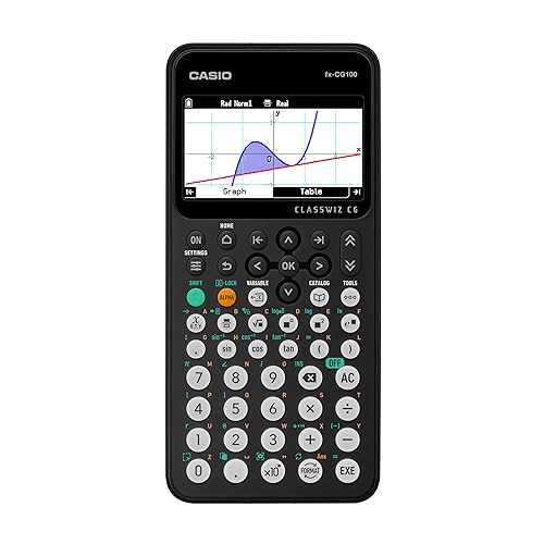 Casio fx-CG100 ClassWiz® Color Graphing Calculator with 3D Graph & Python | Large High-Res Display, Basic & Advanced Functions | Ideal for Exams