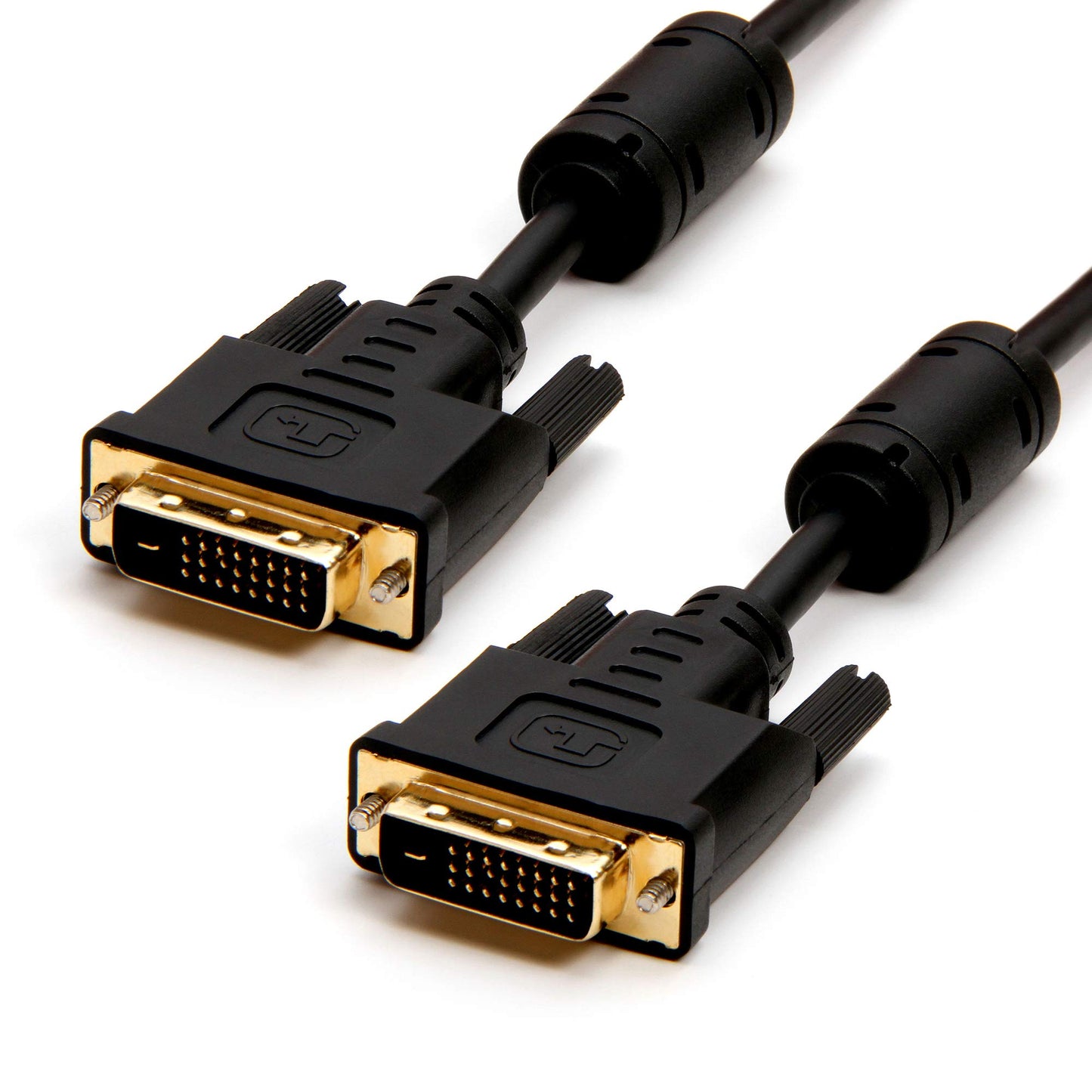 Cmple - DVI Cable 10ft, DVI to DVI Dual Link Monitor Cable Digital (24+1) Male DVI Cable for Gaming PC, Laptop, Projector, DVD, Monitor - Black
