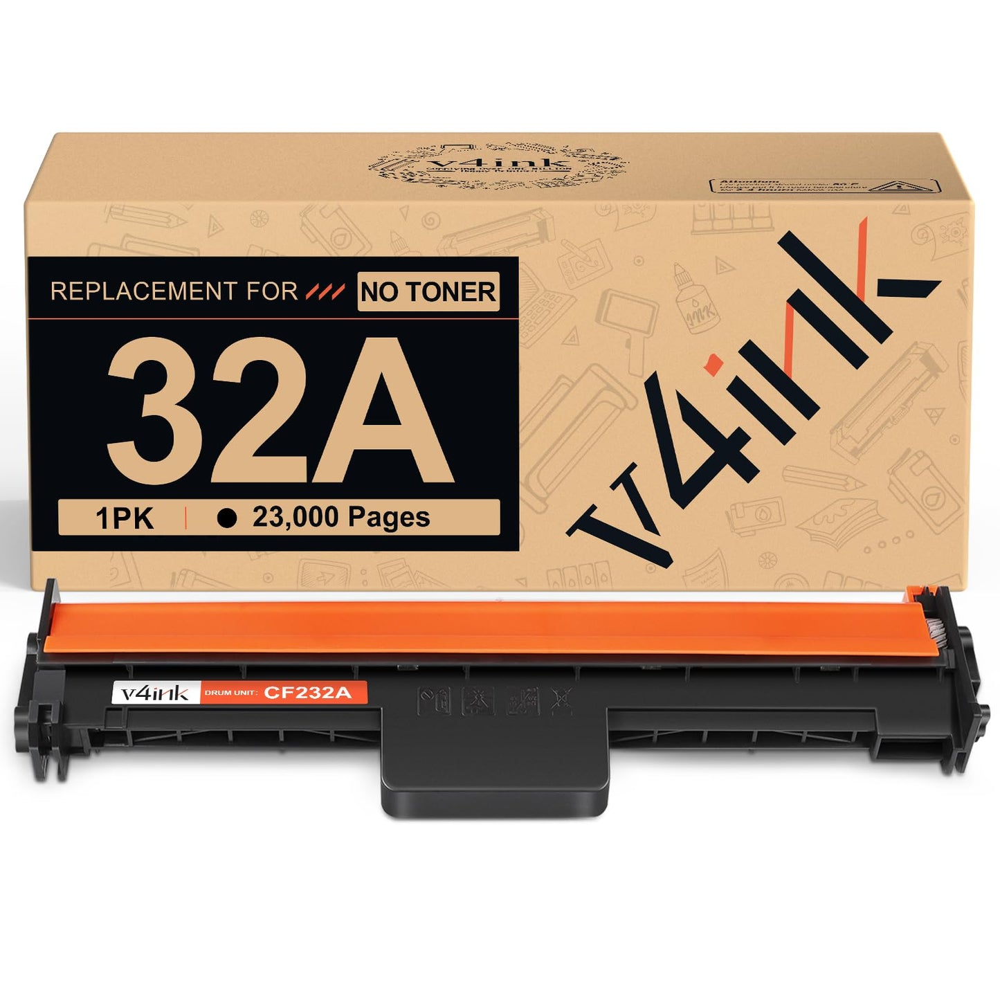 v4ink Compatible 32A Drum Replacement for HP 32A CF232A Drum for HP M203d M203dn M203dw MFP M227fdn M227fdw M227sdn M118dw MFP M148dw M148fdw M149fdw