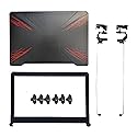Laptop LCD Top Back & Bezel Cover Case Compatible for ASUS TUF Gaming FX504 FX504G FX504GD FX80 FX80G FX80GD Shell and Hinges