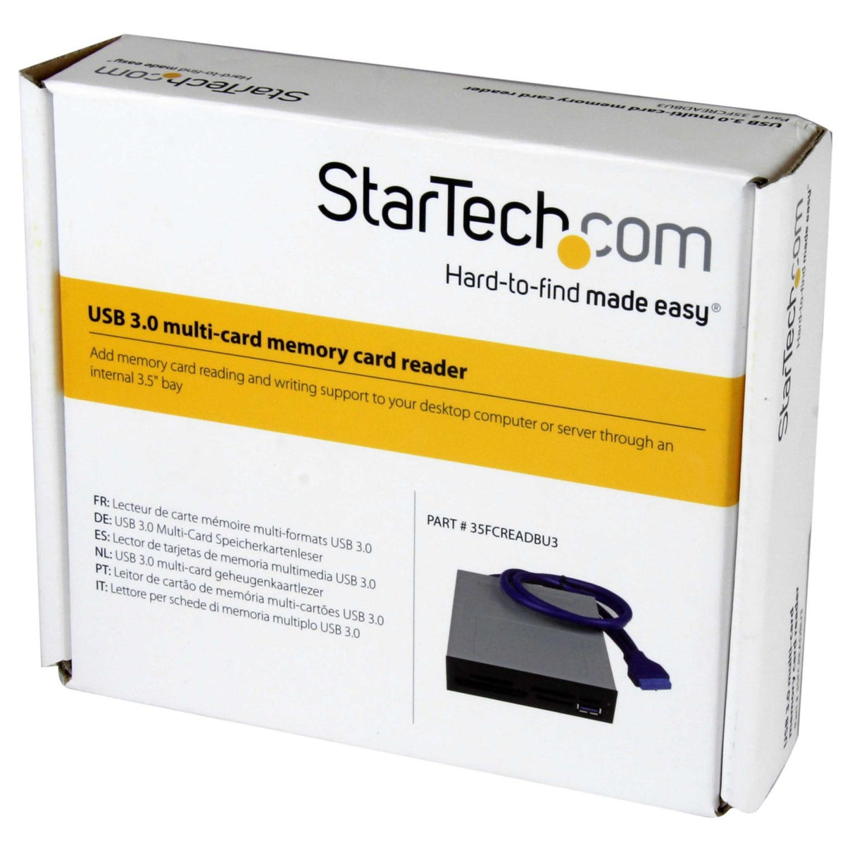 StarTech Internal Card Reader USB 3.0 UHS-II 3.5in Bay, TAA (35FCREADBU3)
