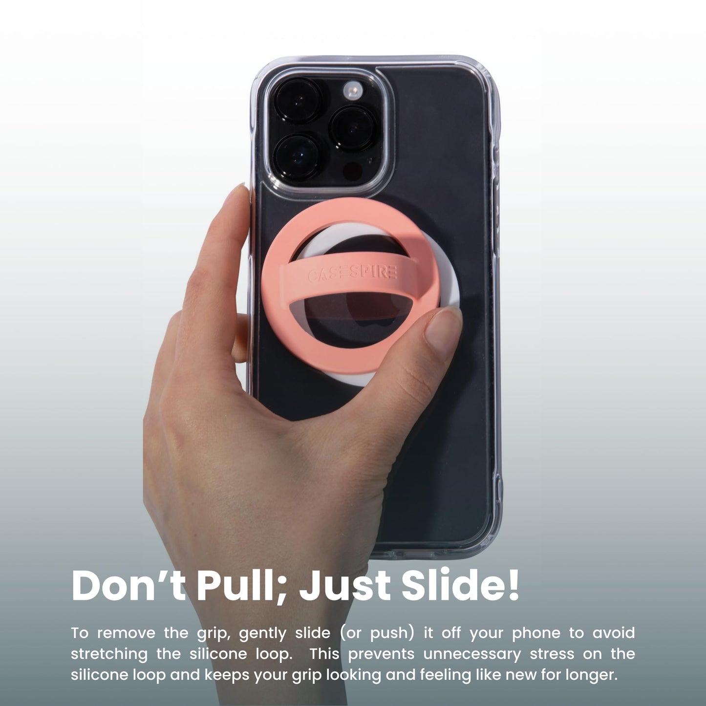 Magnetic Phone Grip Soft Silicone Finger Loop Holder for MagSafe & iPhones