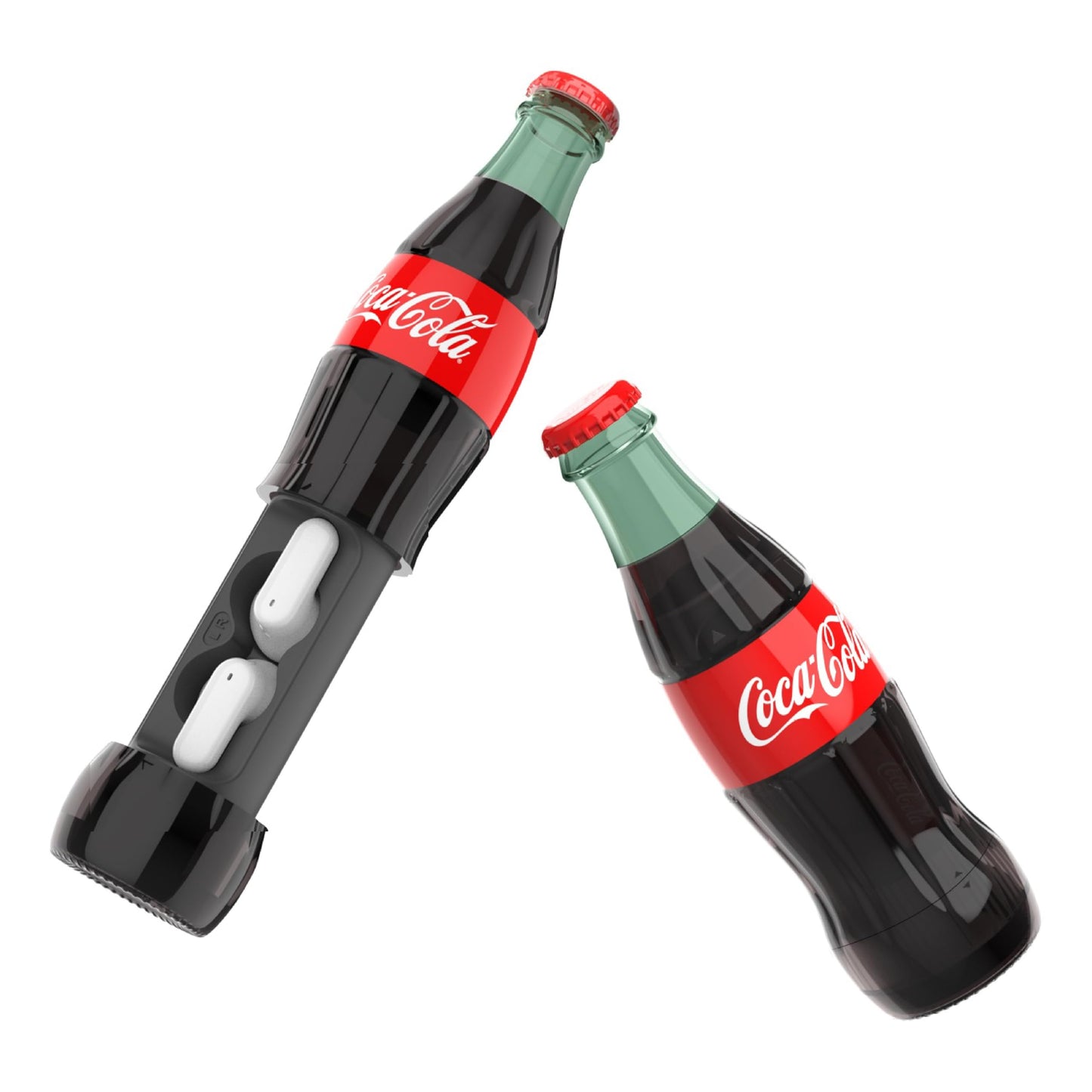 Coca-Cola Bottle Shaped Wireless Earbuds - Bluetooth 5.0 Headphones with Built-in Mic, Voice Assistant Compatibility, 9H Playtime, HD Stereo Sound