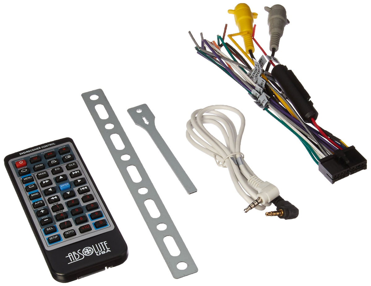 Absolute USA DMR-380 3.5-Inch in-Dash Single Din Receiver