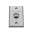 RESALET NO/COM Push Exit Release Button Switch Aluminum Alloy Panel for Hollow Door Access Control Systems Home Secuirty