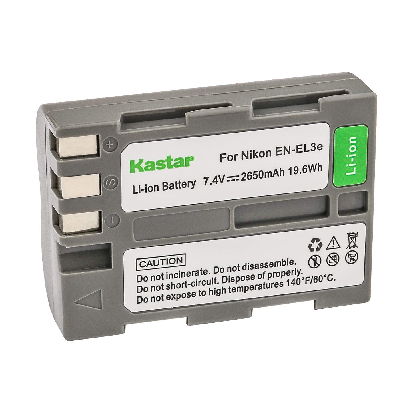 Kastar Camera Battery for Nikon EN-EL3e ENEL3e Battery and Nikon D100 D100SLR D200 D300 D300S D50 D50S D70 D70S D700 D80 D90 DSLR Cameras (Color