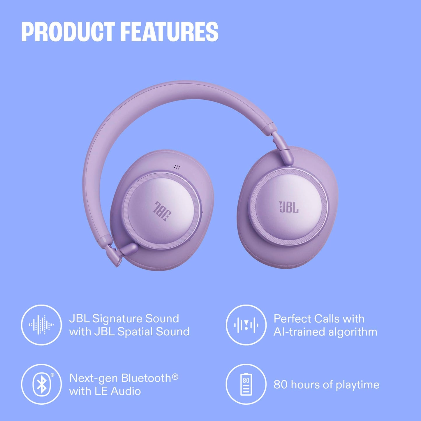 JBL Live 780NC - Noise Cancelling Headphones - Green
