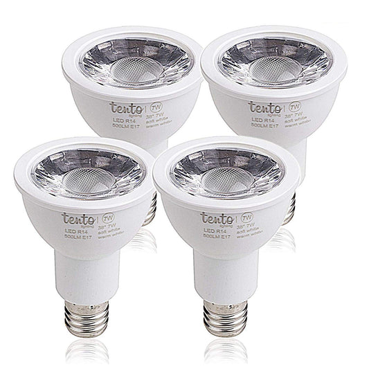 E17 R14 LED Reflectors White Light 6000k Intermediate Base LED Bulb tento Lighting 4 Pack