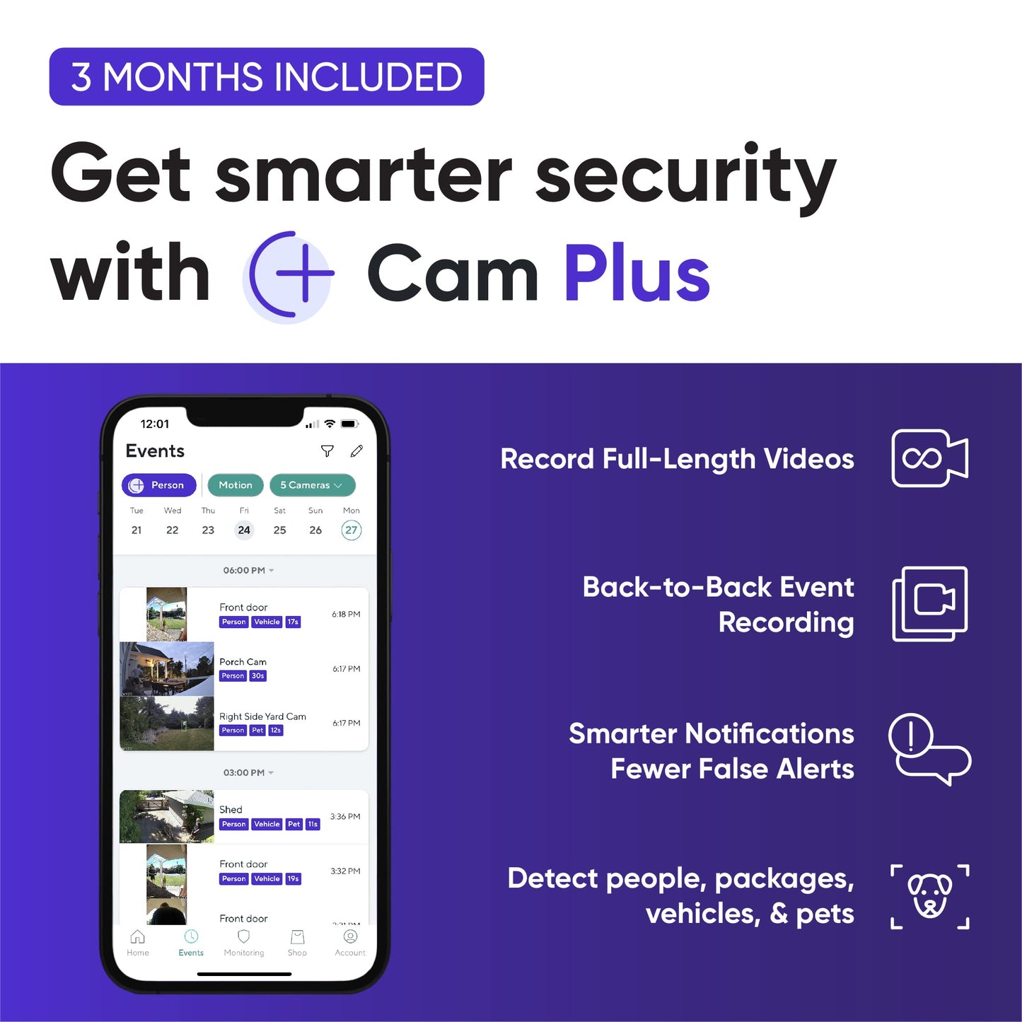 Wyze Cam v3 1080p HD Indoor/Outdoor Security Camera with Color Night Vision, 2-Way Audio, Compatible with Alexa & The Google Assistant and IFTTT