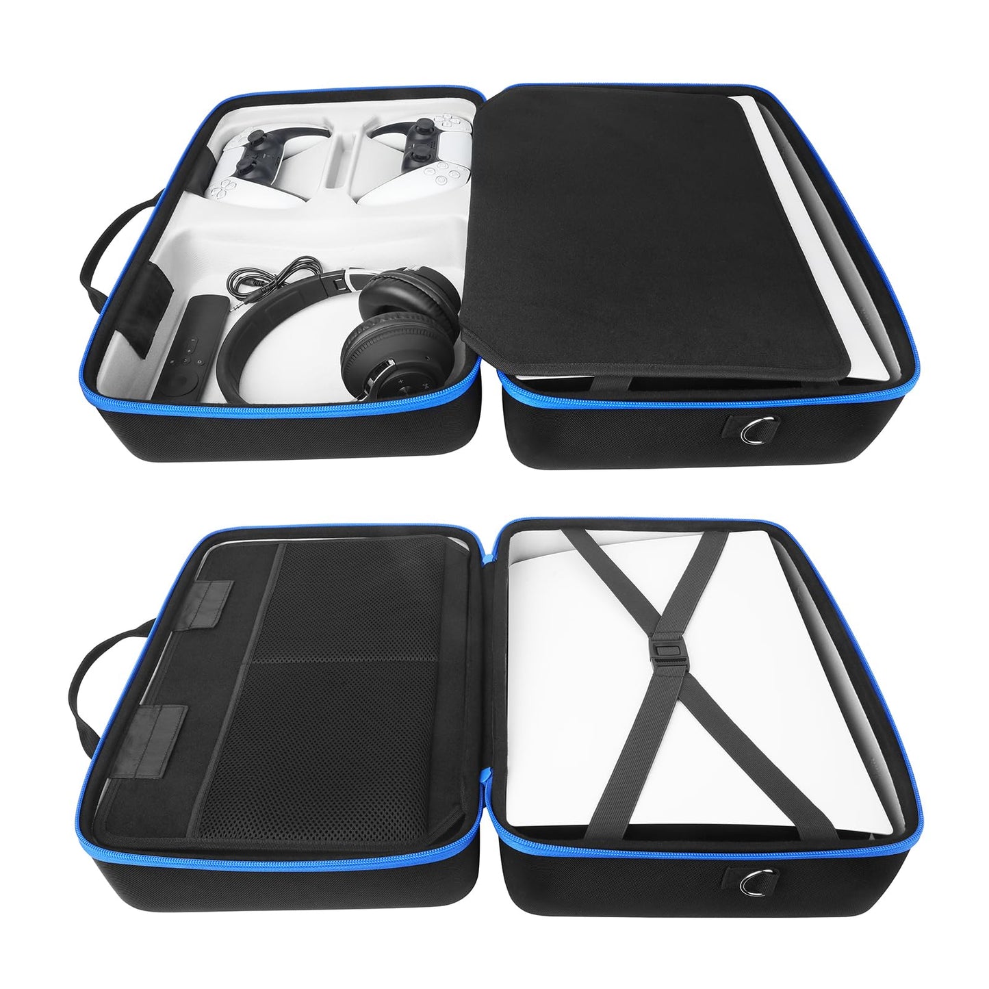YODOOLTLY Hard Shell Carrying Case for Playstation 5 Console, Travel Case for PS5 Disc Digital Edition, Storage Bag for PS5 Controllers and Other
