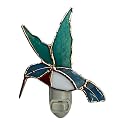 Gift Essentials Hummingbird Plug-in Night Light - Stained Glass Nightlight
