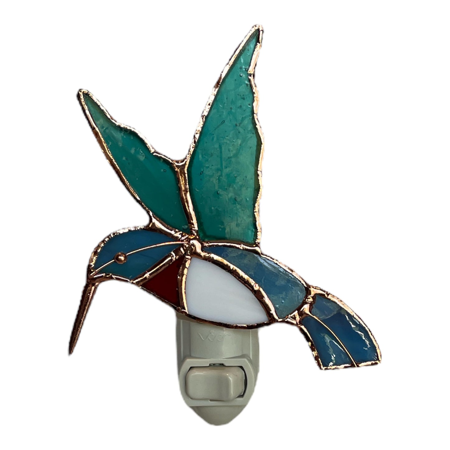 Gift Essentials Hummingbird Plug-in Night Light - Stained Glass Nightlight