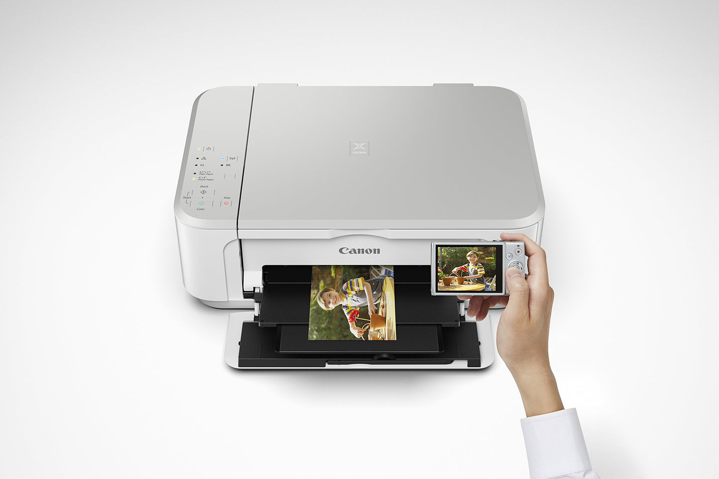 Canon PIXMA MG3620 White Wireless Photo All-in-One Inkjet Printer, Up to 4800 x 1200 d