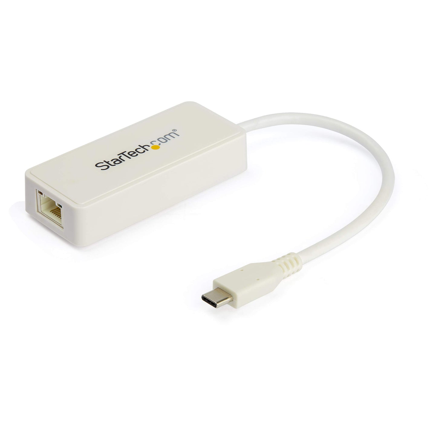 StarTech.com USB C to Gigabit Ethernet Adapter w/USB A Port - White 1Gbps NIC USB 3.0/USB 3.1 Type C Network Adapter - 1GbE USB-C RJ45/LAN TB3