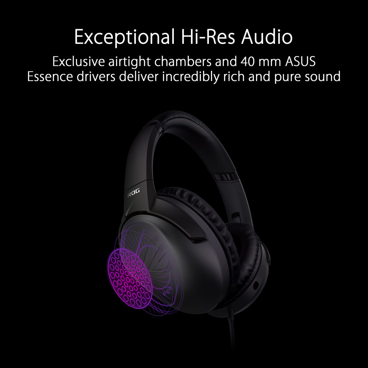 ASUS ROG ROG Strix GO CORE Gaming Headset Wired - Black