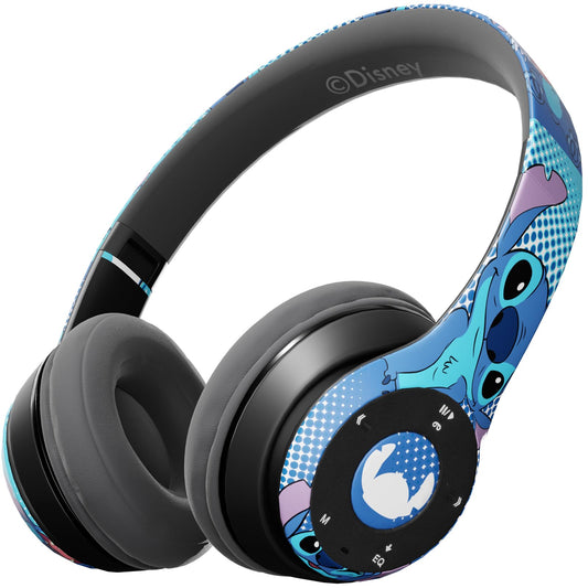 iJoy Disney Lilo & Stitch Expressions Bluetooth Over-Ear Headphones, Wireless Foldable Headset with Built-in Microphone - Stitch Expressions Design…