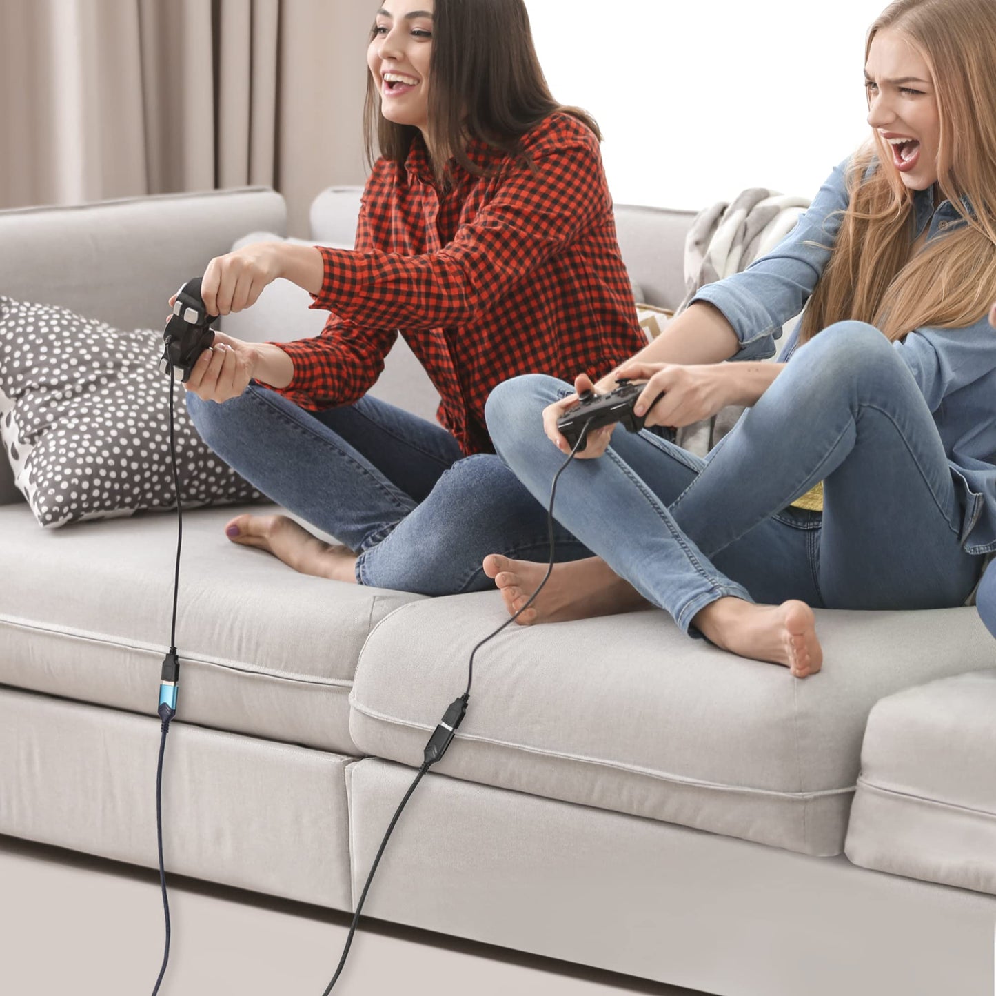 USB 3.0 Extension Cable,[2Pack] 2FT High Speed Extension Cable USB Male to Female Extension Cord for Playstation/Xbox/Flash Drive/Card Reader/Hard