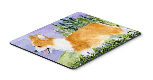 Caroline's Treasures SS8912MP Corgi Mouse Pad, Hot Pad or Trivet for Home Office Gaming Working Computers Laptop Mouse Mat,Washable Large Mousepad