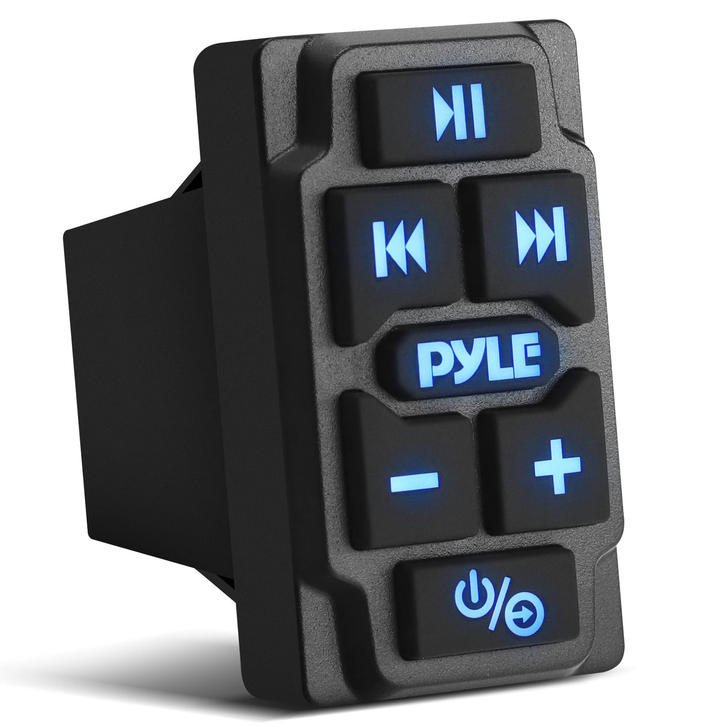 Pyle Rocker Switch Wireless BT Audio Controller, Waterproof Rated Marine Receiver Remote Control for Car, Truck, Boat, 4x4, PowerSport Vehicles