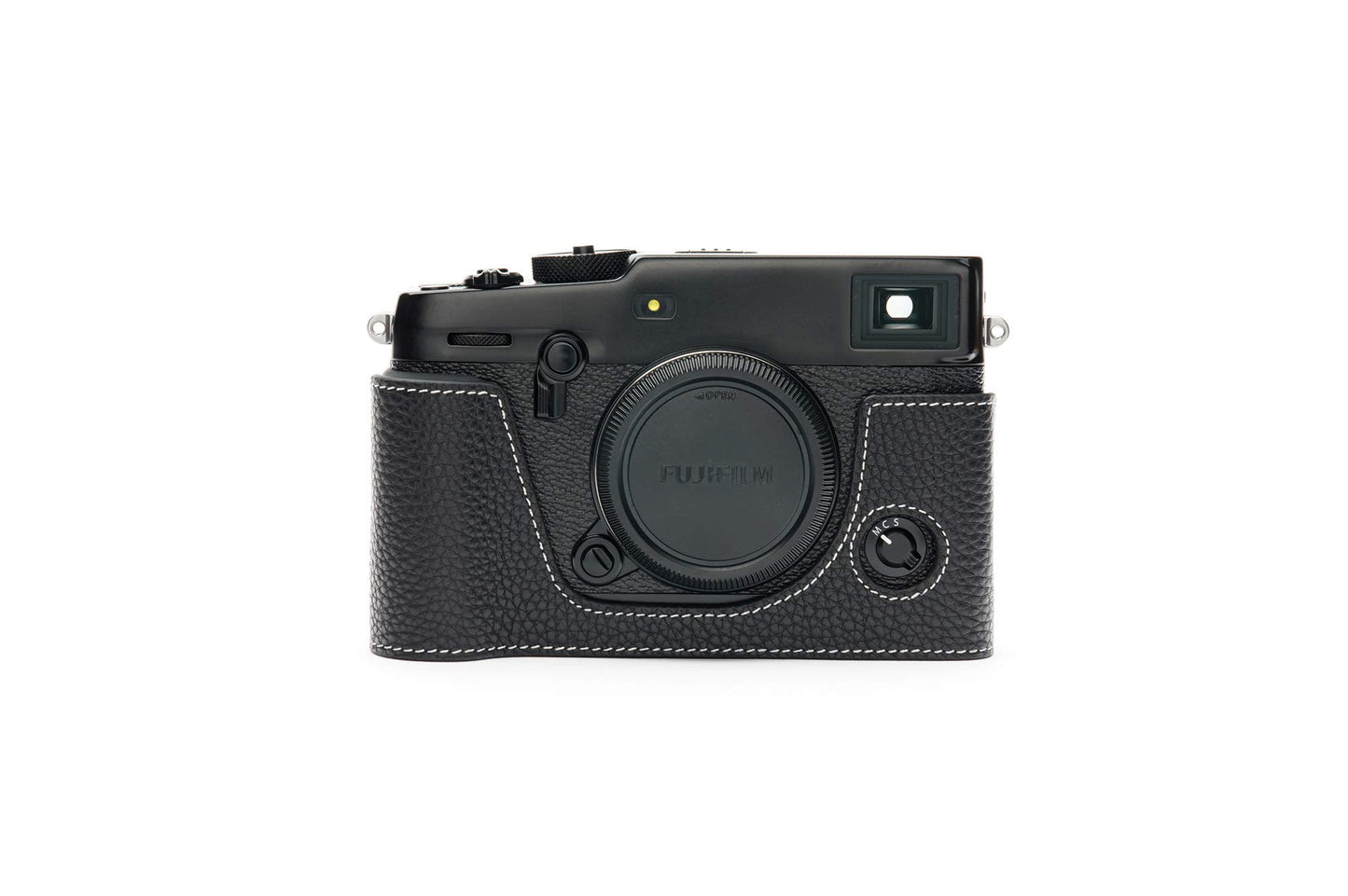 X-Pro3 Camera Case, BolinUS Handmade Genuine Real Leather Half Camera Case Bag Cover for Fujifilm Fuji X-Pro3 XPro3 X-Pro2 XPro2 Camera Bottom Opening