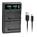 Kastar EN-EL1 / NP-800 LTD2 USB Battery Charger Replacement for Nikon Coolpix 880, Coolpix 995, Coolpix E880, Konica Minota DG-5W, Digital Dimage A200