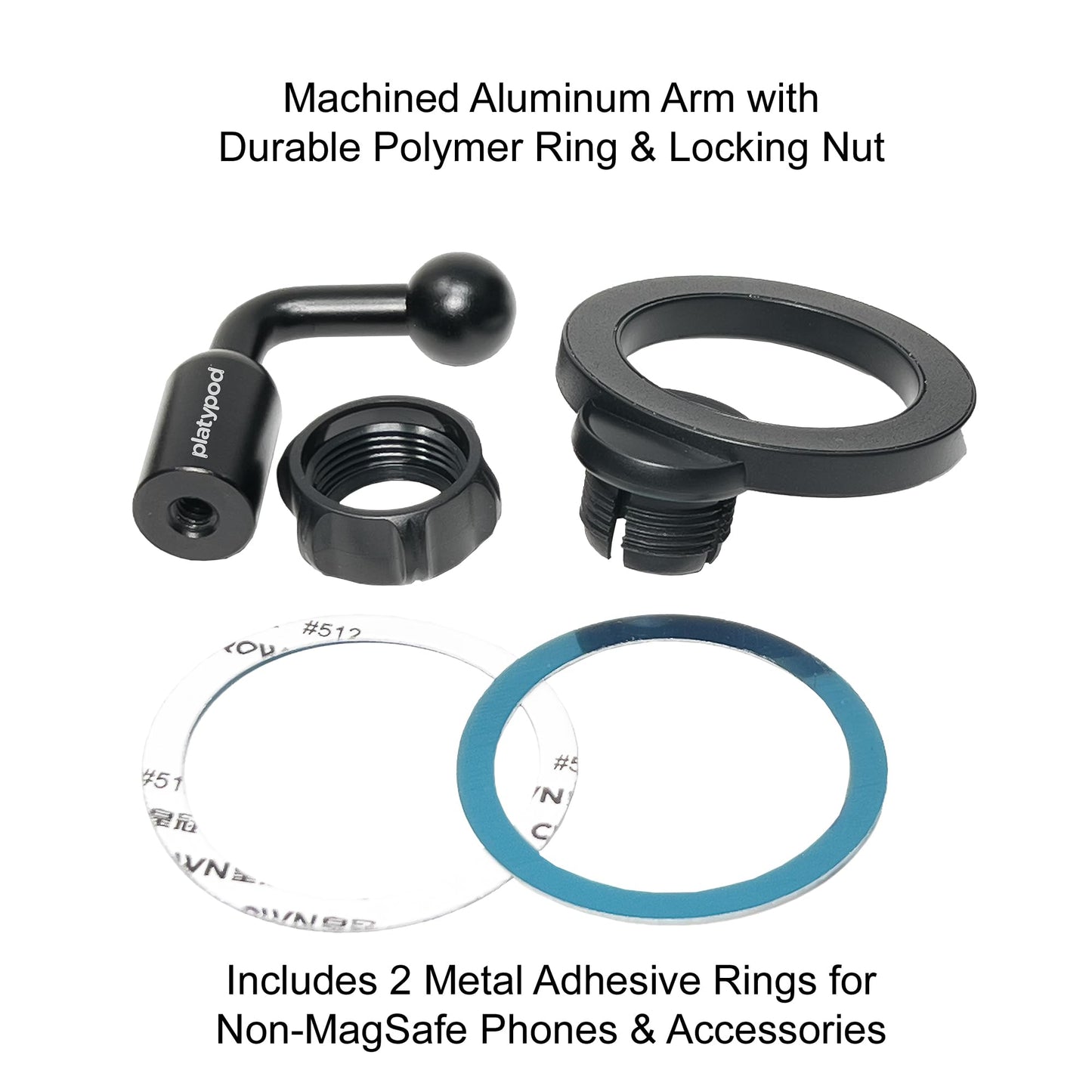 Platypod Mag - Magnetic Phone Mount Compatible with MagSafe Devices and 1/4”-20 Tripod Accessories