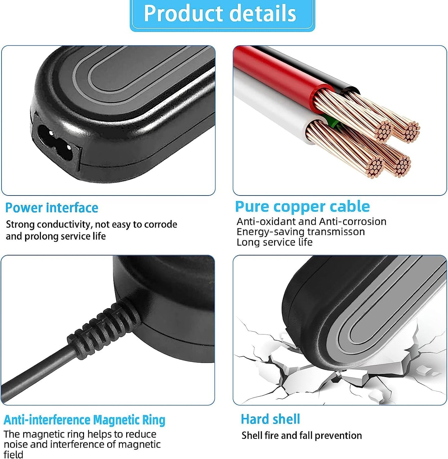 TKDY CA-110 Camcorder Charger, CA110 Power Adapter Kit fit for Canon VIXIA HF M50 R800 R80 R700 R500 M52 M500 HF-R70 HF-R72 HF-R700 R50 R52 R60 R200