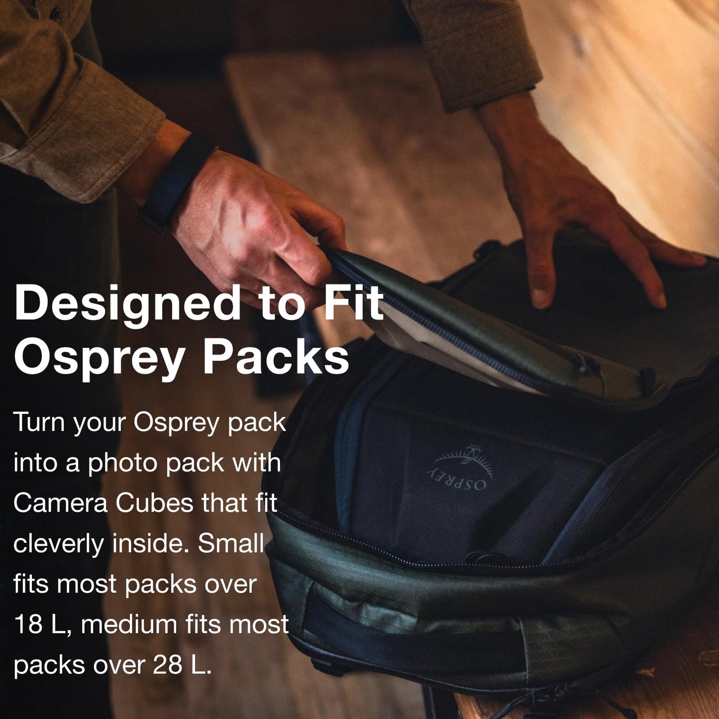 Osprey Camera Storage Cube, Charcoal Grey, Small