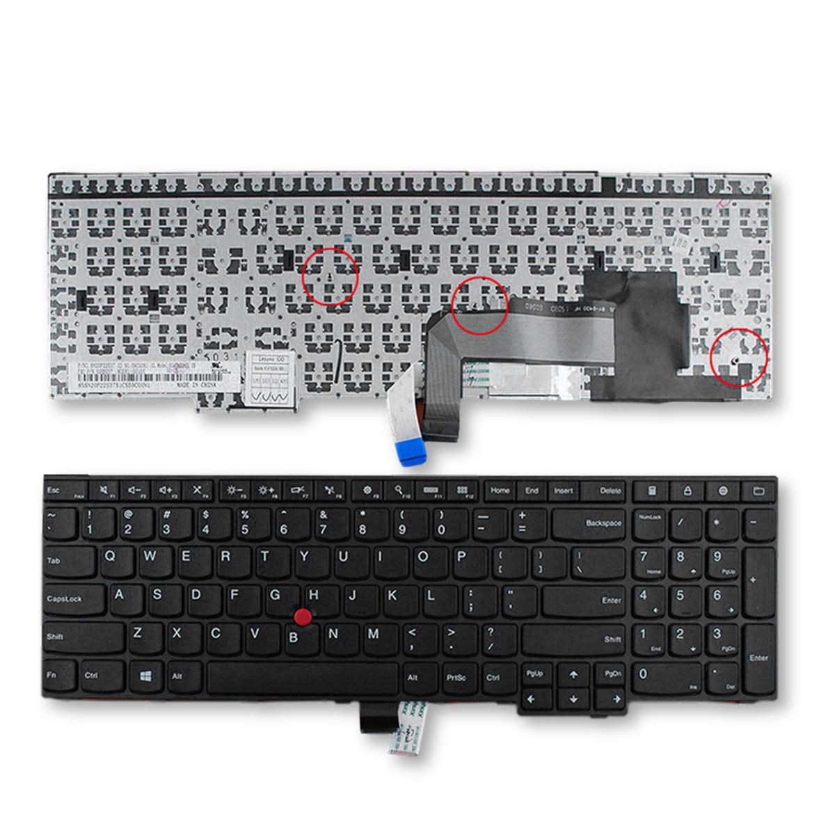 LXDDP Laptop Replacement Keyboard for Lenovo ThinkPad E550 E550c E555 E560 E565 Laptop No Backlight,black,E550 E555 E560 E565