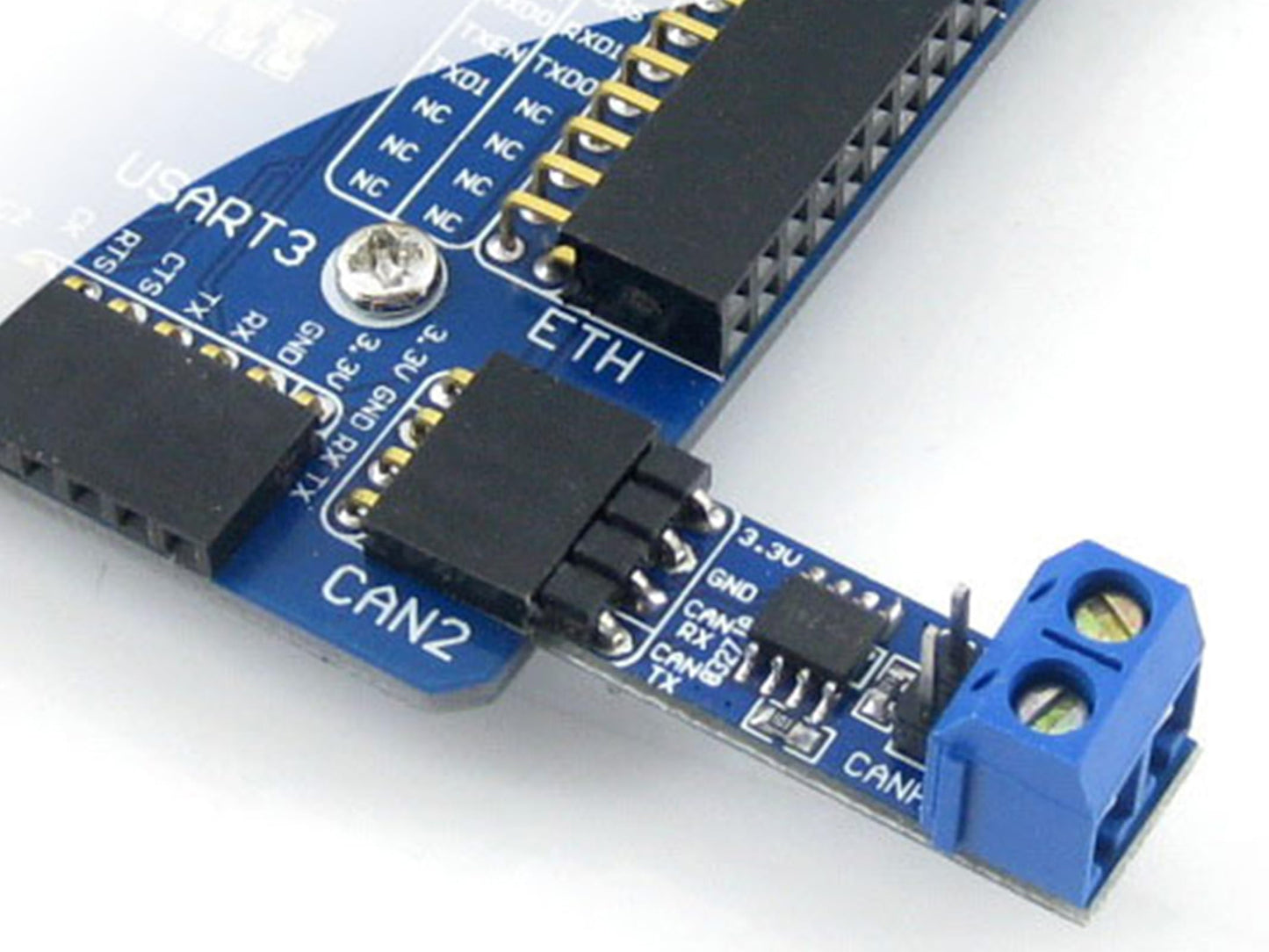 SN65HVD230 CAN Board Accessory Board 3.3V Onboard CAN Transceiver SN65HVD230 Compatible with PCA82C250 with ESD Protection. for Connecting