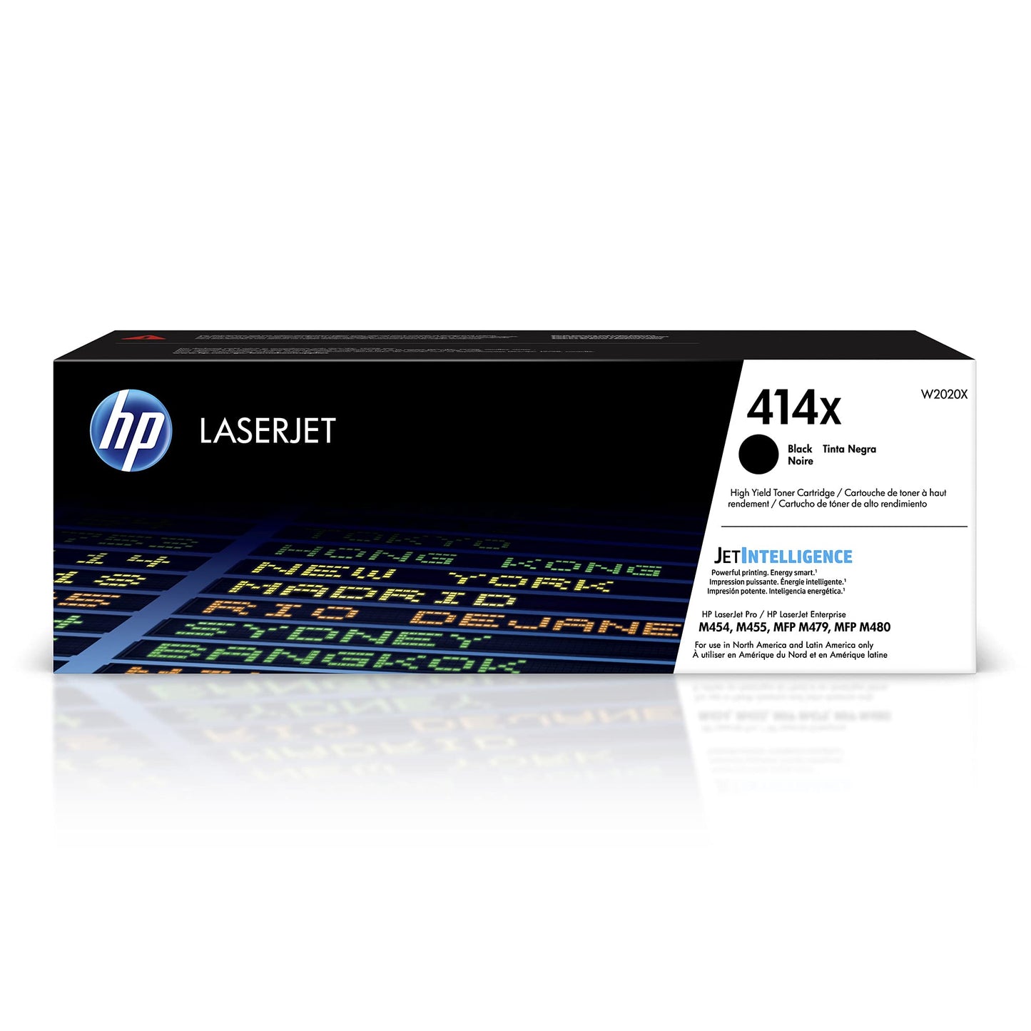 HP 414X Black High-Yield Toner Cartridge | Works with Color LaserJet Enterprise M455dn, MFP M480f, Pro M454, MFP M479 Series | W2020X