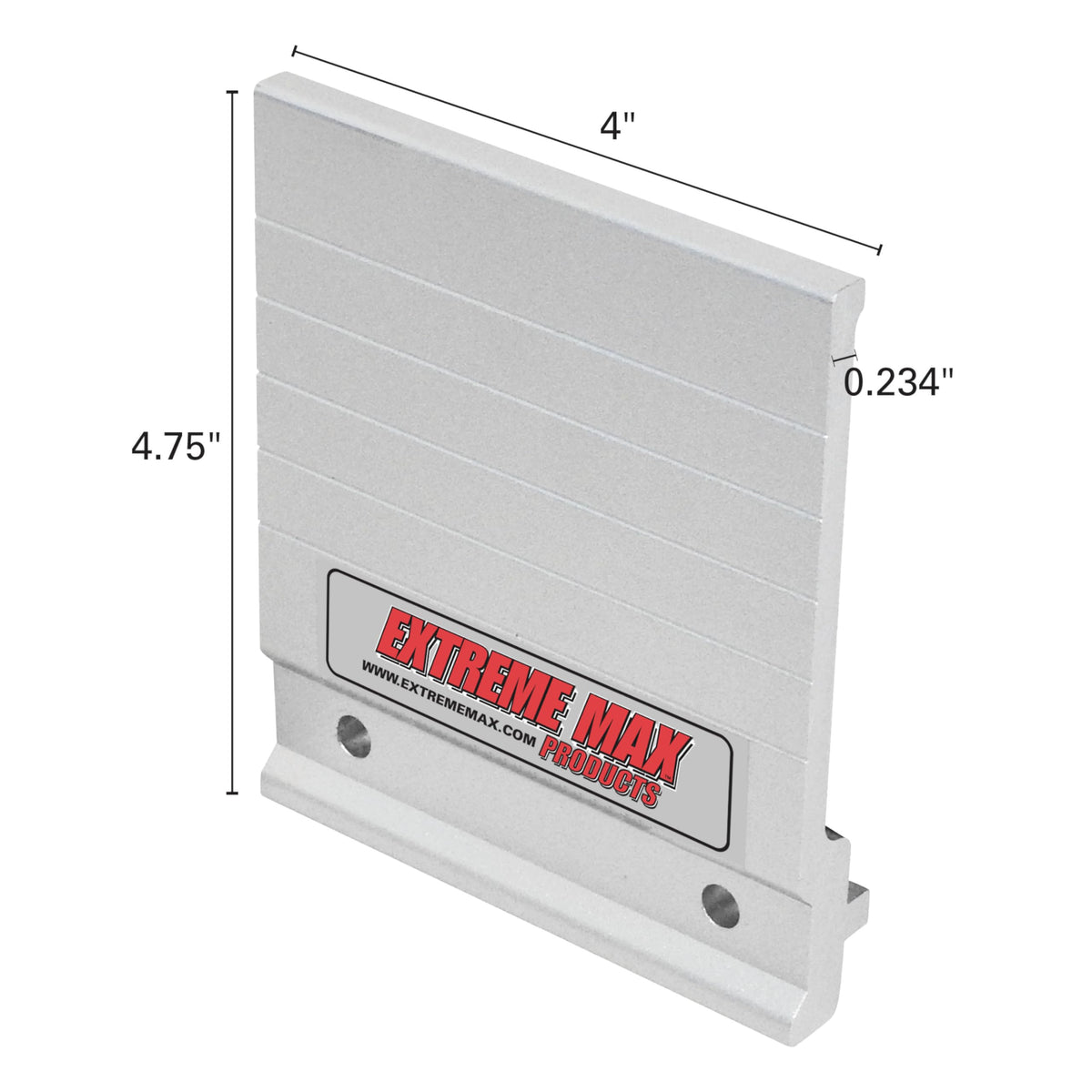 Extreme Max 3005.4414 Straight Aluminum Slider Base for Lund Sport Track Systems
