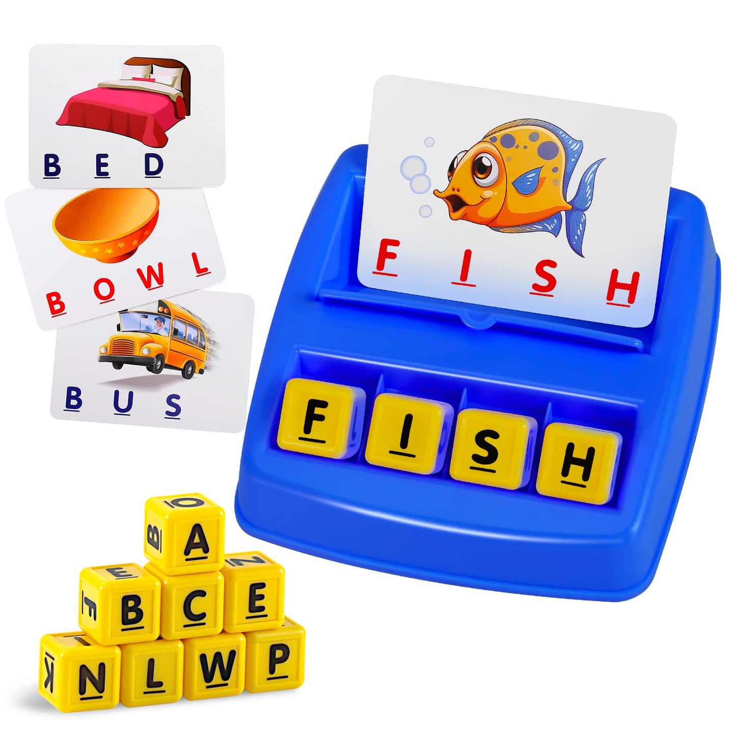 Matching Letter Game – Spelling & Memory Learning Toy, Educational Early Learning Activity for Preschool & Kindergarten Kids Ages 3–8
