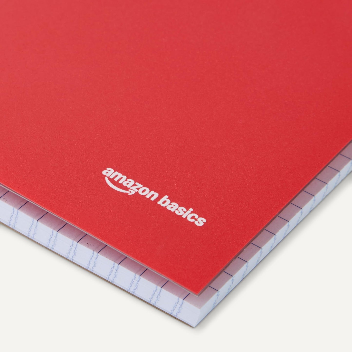Amazon Basics 4x4 Graph Ruled Spiral Notebook, Poly Cover, 100 Sheets, 9" x 11", Coral, 3 pack
