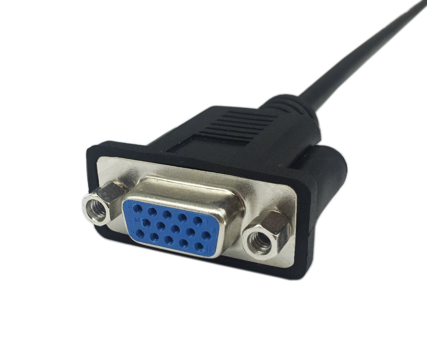 CERRXIAN 1ft VGA SVGA 15 Pin HD15 Female to Female Gender Changer Adapter Extension Video Monitor Cable for PC Laptop TV Porjector?ff?