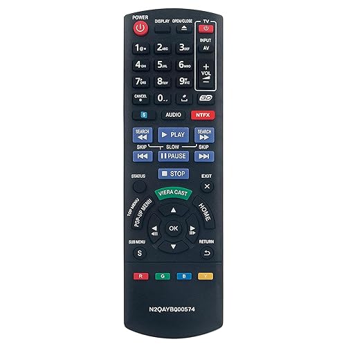 New N2QAYB000574 Replaced Remote fit for Panasonic DMP-BDT210 DMP-BDT110 DMP-BDT215 DMP-BDT310 DMPBDT210 DMPBDT110 DMPBDT215 DMPBDT310 Blu-Ray Disc