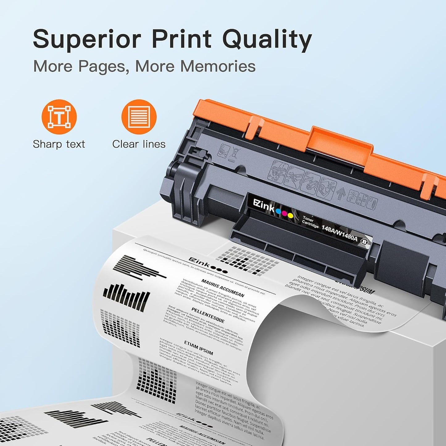 E-Z Ink 138A W1380A Replacement for 138A Black LaserJet Toner Cartridge W1380A 138X W1380X Compatible with Pro 3001dw 3001fdw MFP 3101fdw Series
