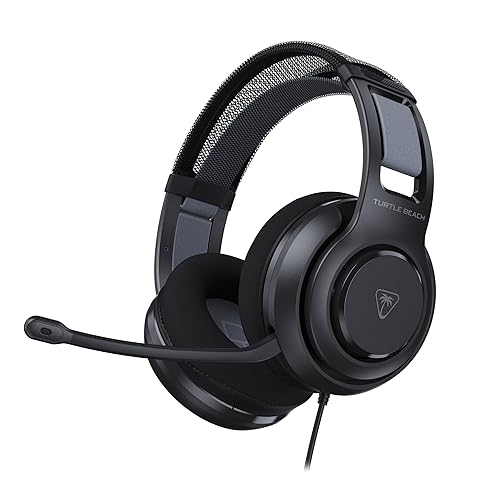 Turtle Beach Atlas 200 Wired Multiplatform Gaming Headset for Xbox, PlayStation, PC w/ 3.5mm Wired Connection - 50mm Nanoclear Drivers, Flip-to-Mute