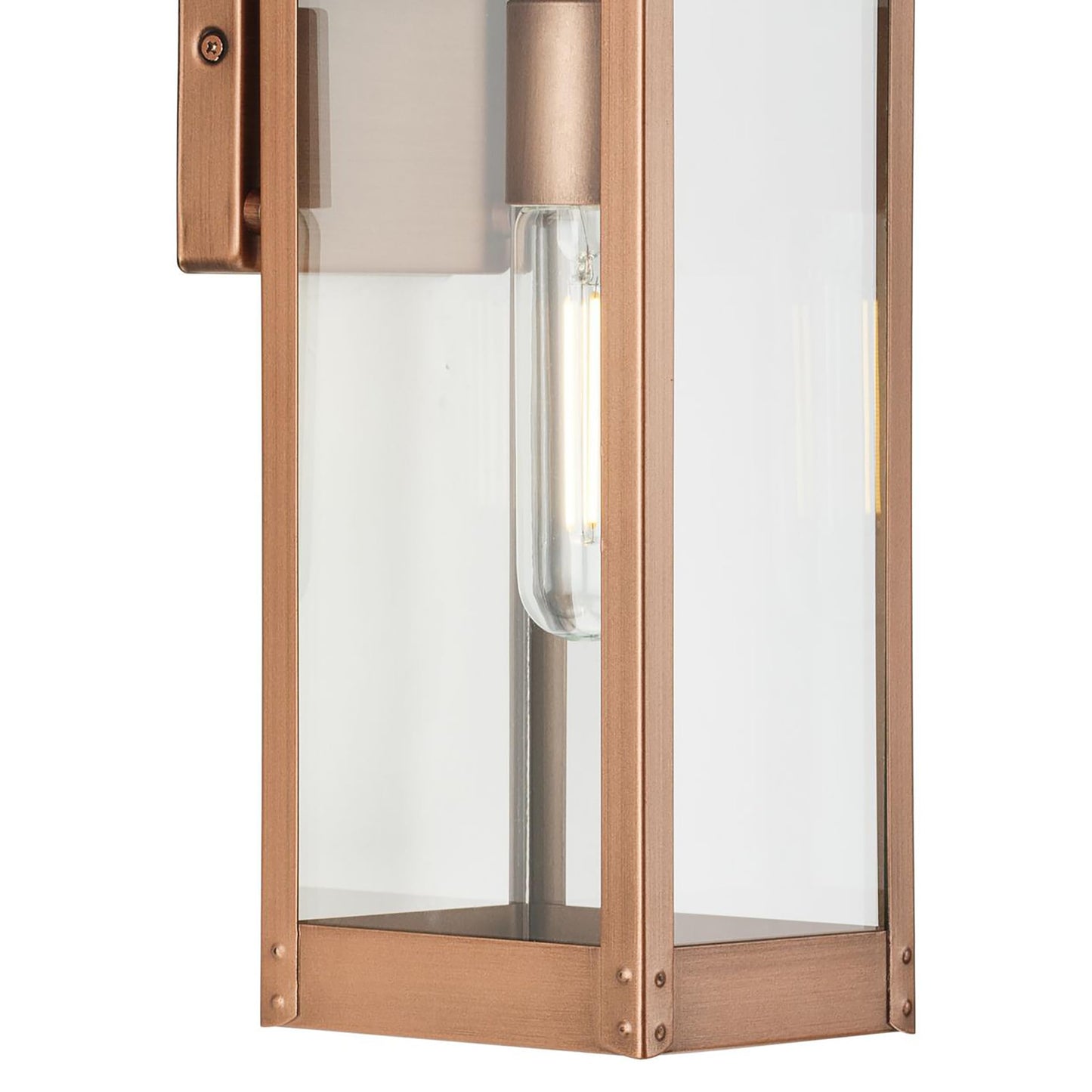 Progress Lighting P560004-169 Union Square Outdoor Wall Lantern, 1-Light 100 Watts, Antique Copper