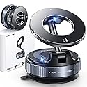 MRGLAS 2026 Upgraded for MagSafe Vacuum Car Phone Mount, 2800gf Strong Magnetic Phone Holders for Your Car, 360° Adjustable 98LBS Suction Cup Car