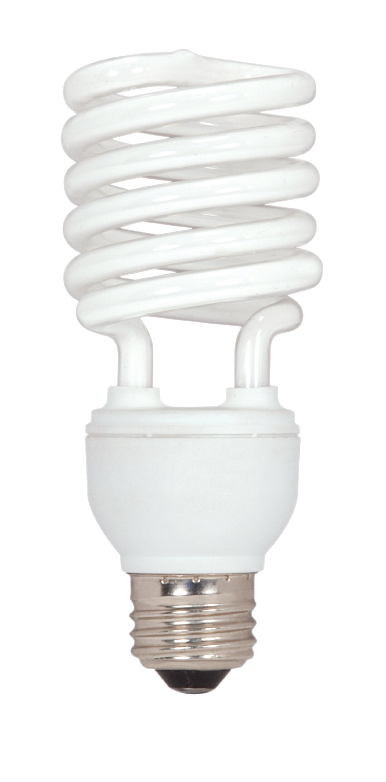 Satco S7231 26-Watt Medium Base T2 Mini Spiral, 2700K, 120V, Equivalent to 100-Watt Incandescent Lamp for Enclosed Fixtures