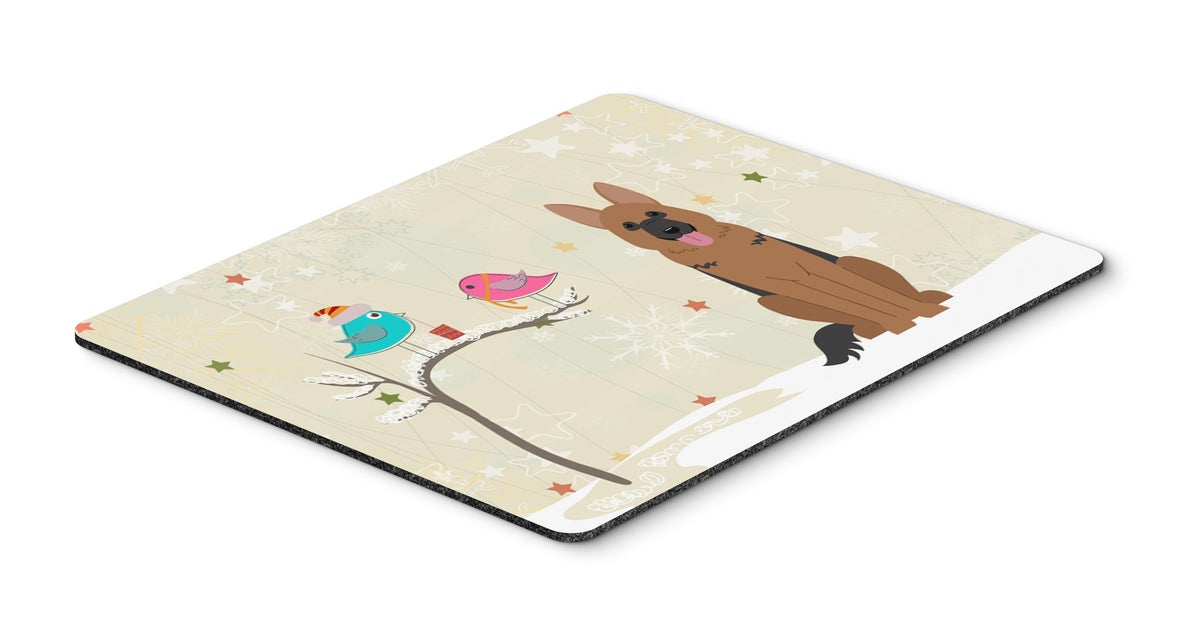 Caroline's Treasures BB2539MP Between Friends German Shepherd Mouse Pad, Hot Pad or Trivet for Home Office Gaming Working Computers Laptop Mouse