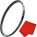 60mm X2 UV Filter for Camera Lenses - UV Protection Photography Filter with Lens Cloth - MRC8, Nanotec Coatings, Ultra-Slim, Traction Frame