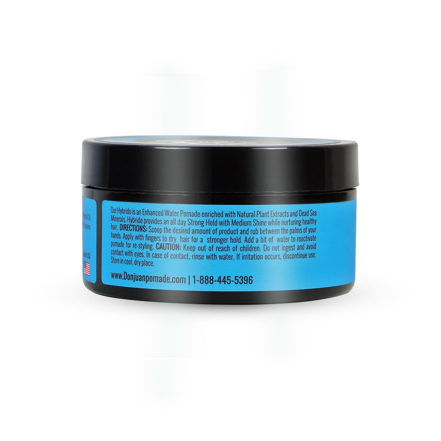 Don Juan Hybrido Pomade 3-Pack (4oz Each) | Water-Based Strong Hold, High Shine | With Plant Extracts & Ocean Minerals, Sea Breeze Scent